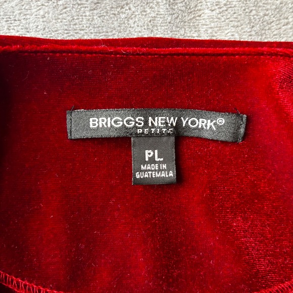 Red Velvet‎ Long Sleeve Top Womens Blouse Elegant Comfortable Holiday - Picture 9 of 13